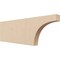 Ekena Millwork 2in. W x 8in. H x 24in. L Huntington Woodgrain TimberThane Rafter Tail, Primed Tan RFTUR02X08X24HUNRCPR - alternate 1